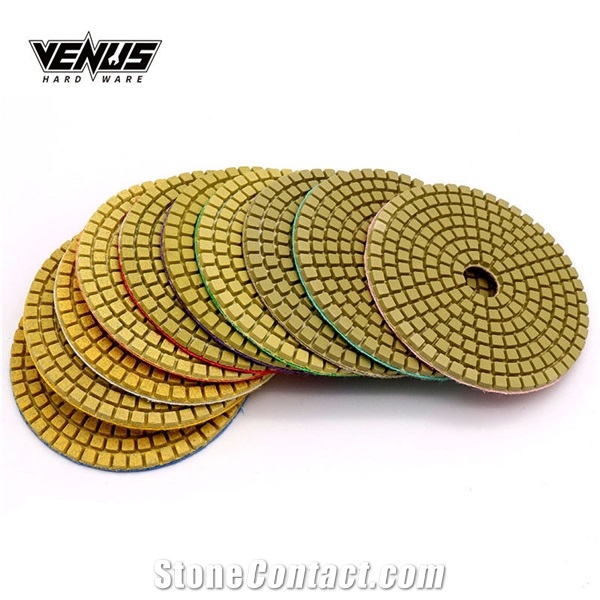 Customized 3In 4In Floor Hand Diamond Granite Polishing Pads