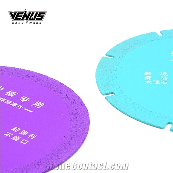 Customized Vacuum Brazed Diamond Ceramics Marble Saw Blade