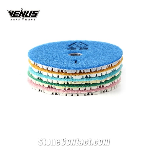 Resistance 3 Steps Round Granite Polishing Pads