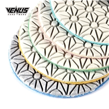 Resistance 3 Steps Round Granite Polishing Pads