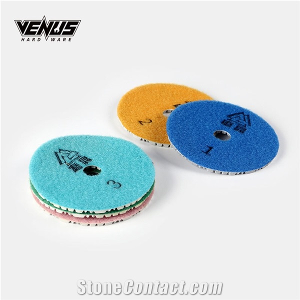 Resistance 3 Steps Round Granite Polishing Pads