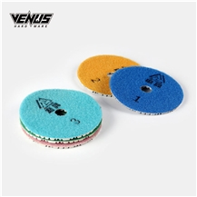 Resistance 3 Steps Round Granite Polishing Pads