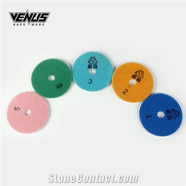 Resistance 3 Steps Round Granite Polishing Pads