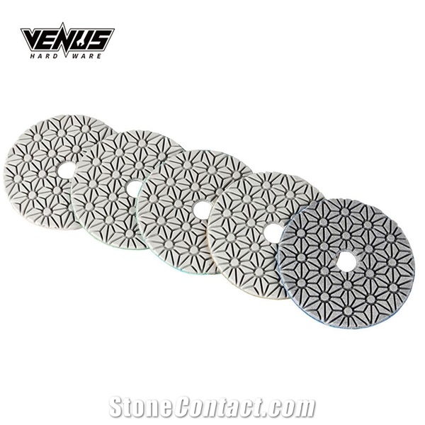 Resistance 3 Steps Round Granite Polishing Pads