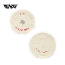 Sewn White Cloth Soft Polishing Pad Cotton Buffing Wheels