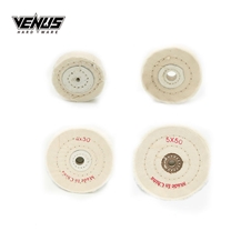 Sewn White Cloth Soft Polishing Pad Cotton Buffing Wheels