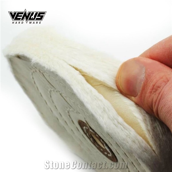 Sewn White Cloth Soft Polishing Pad Cotton Buffing Wheels
