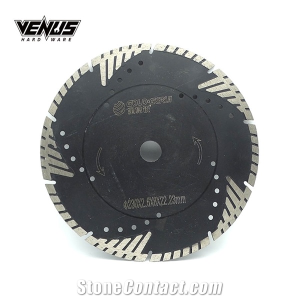 Triangle Teeth Protection Hot Press Turbo Marble Saw Blade