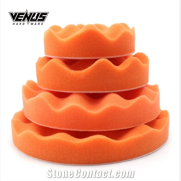 Wave Sponge Tray Orange Polishing Abrasive
