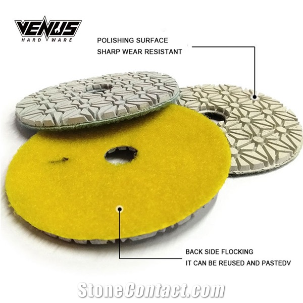 Wet Stone Grinder Polisher We 3 Steps Granite Polishing Pads