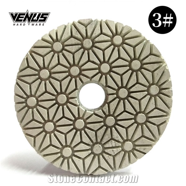 Wet Stone Grinder Polisher We 3 Steps Granite Polishing Pads