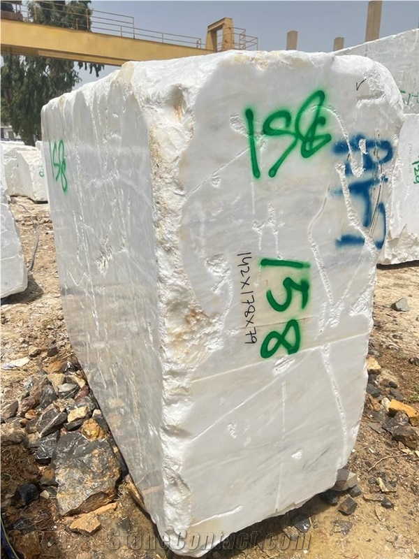 Cloud White Marble Blocks