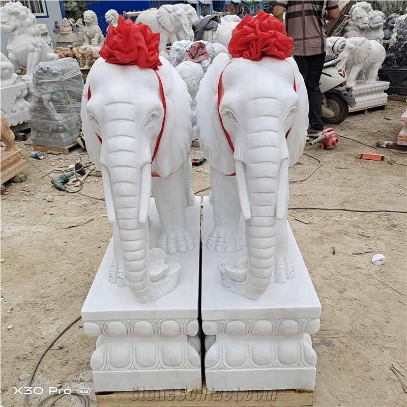 Big White Elephant Sculpture