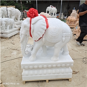Big White Elephant Sculpture