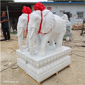Big White Elephant Sculpture