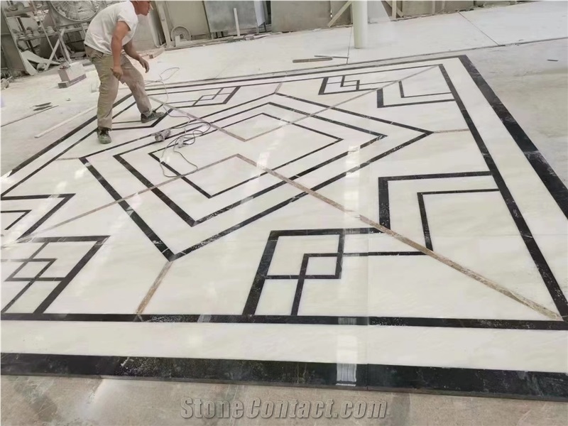 Cary Ice Marble For Waterjet Medallions