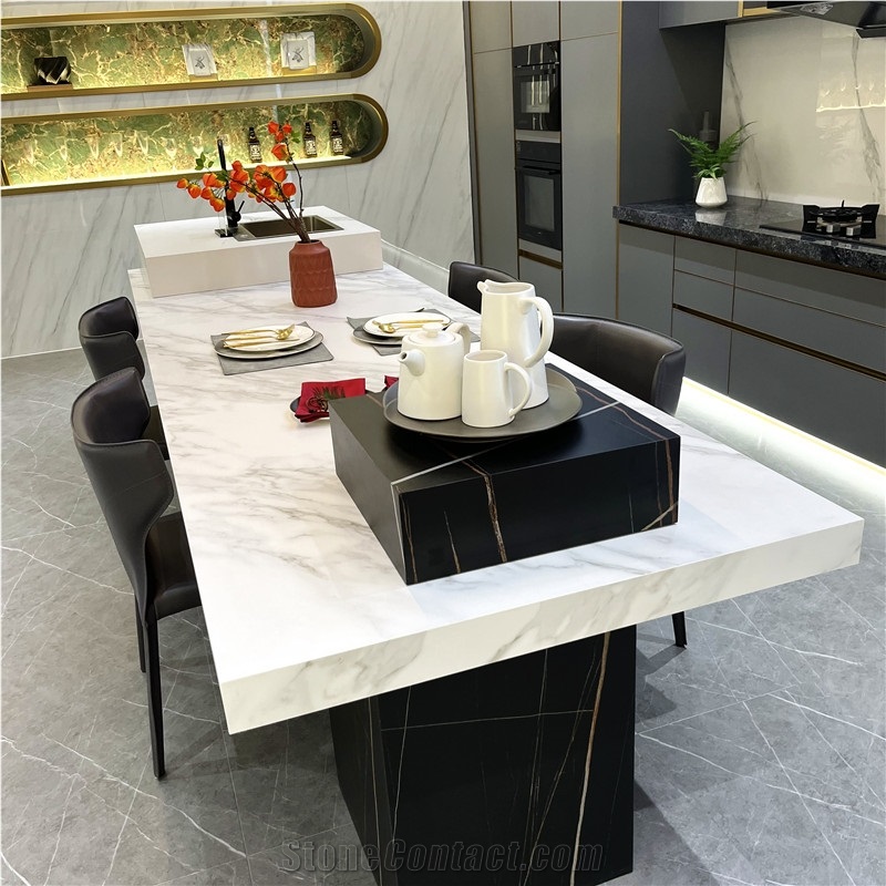 Modern Design Sintered Stone Countertop Kitchen Island Tops