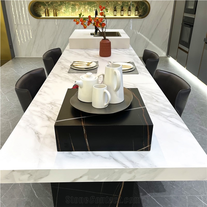 Modern Design Sintered Stone Countertop Kitchen Island Tops