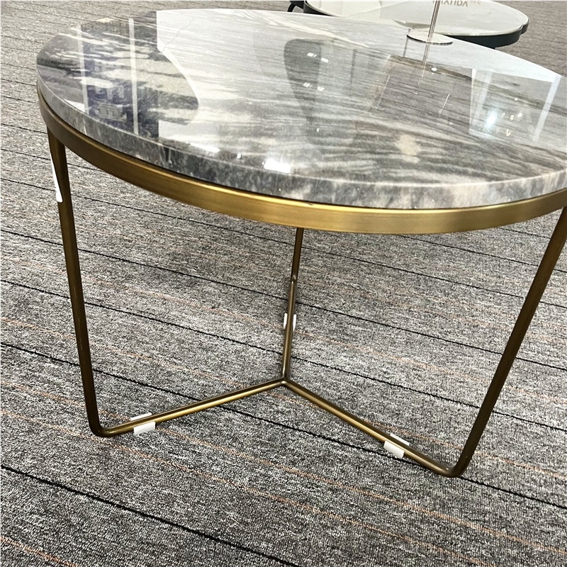 Luxury Custom Size Home Furniture Marble Round Coffee Tables