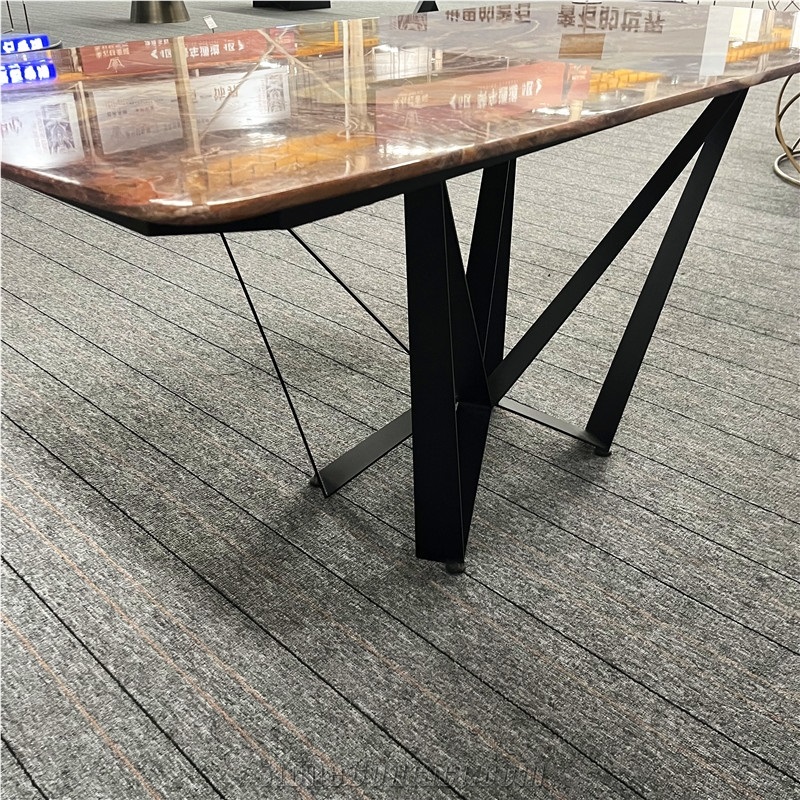 Luxury Customize Onyx Dining Tables Furniture For Home Decor