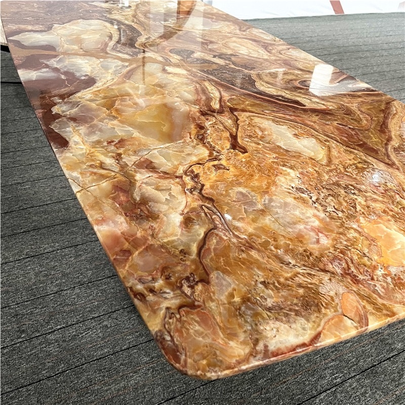 Luxury Customize Onyx Dining Tables Furniture For Home Decor