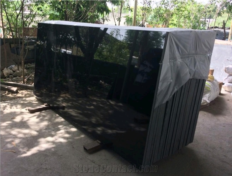 Absolute Black Granite Memorials, Grave Stone, Black Granite Headstone