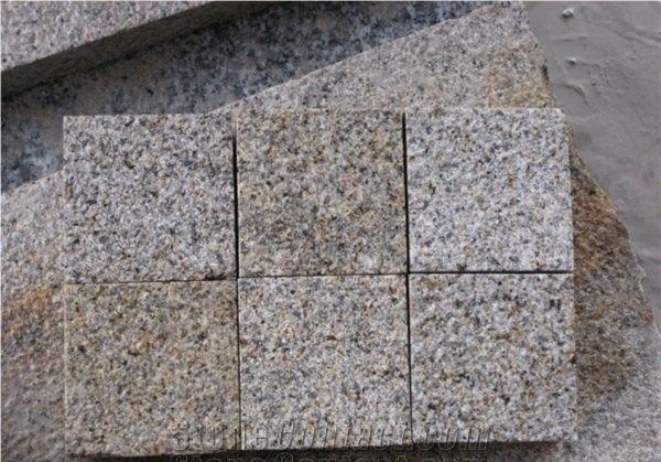 Chinese Yellow Flamed Granite Tile & Slab, G682 Granite