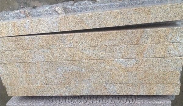 Chinese Yellow Flamed Granite Tile & Slab, G682 Granite