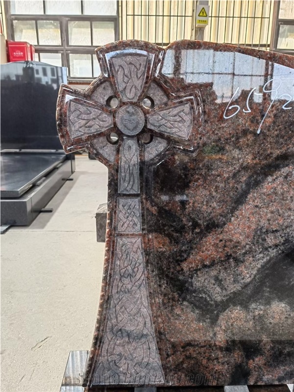 Japanese Style Tombstone Granite Shanxi Black Asian Monument