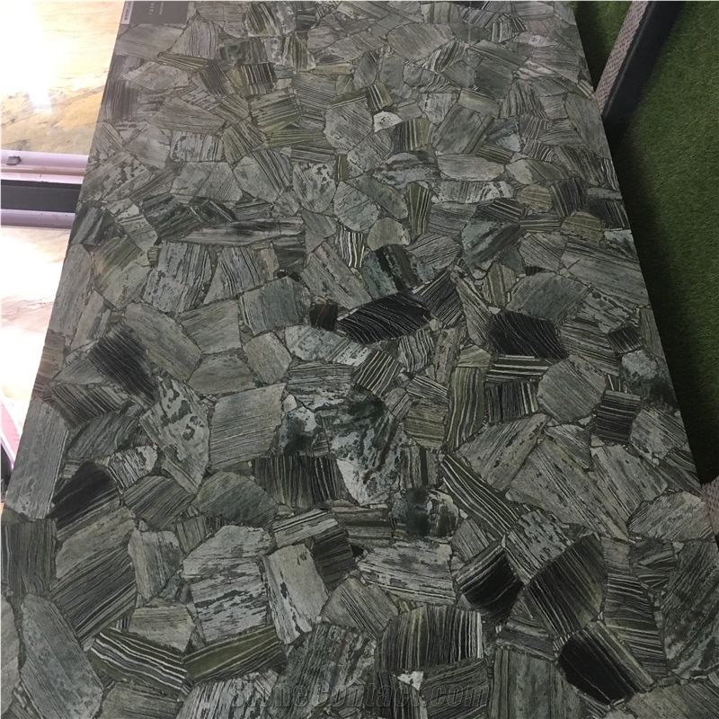 Luxury Stone Bathroom Tile Quartzite Aurora Borealis Slab
