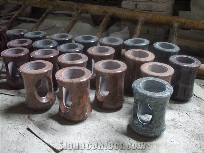 Memorial Stone Accessories Sculpture Granite Monumental Lantern