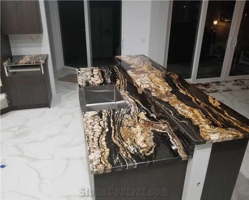 Prefab Kitchen Hotel Top Granite Taurus Perimeter Countertop