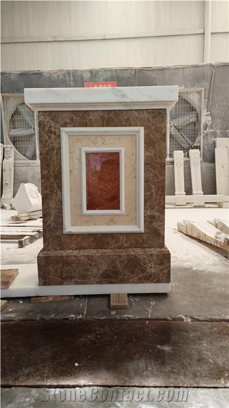 Stone Carved Interior Column Marble Thassos Roman Art Column
