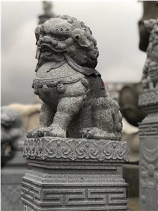 Stone Garden Statues Granite Aminal, Lion Guardian Statue,Shishi Statue