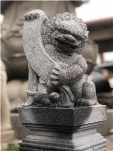 Stone Garden Statues Granite Aminal, Lion Guardian Statue,Shishi Statue