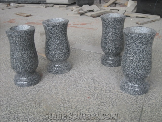 Stone Memorial Accessories Granite G654 Monumental Vase
