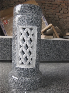 Stone Memorial Accessories Granite Imperial Red Vase