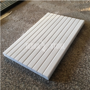 Thassos Pure White Marble Molding Pencil Trim Bullnose