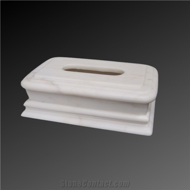 Royal White Marble Tissue Paper Box