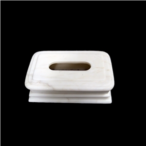 Royal White Marble Tissue Paper Box