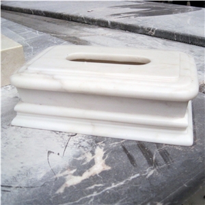 Royal White Marble Tissue Paper Box