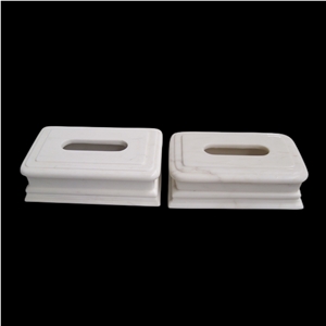 Royal White Marble Tissue Paper Box