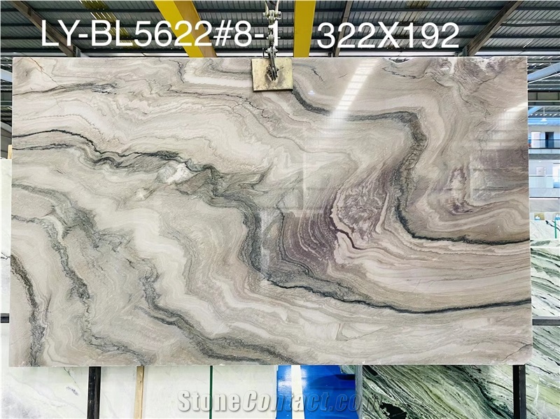 18MM Polished Macaubas Fantasy Quartzite Slabs