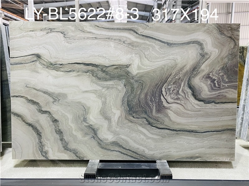 18MM Polished Macaubas Fantasy Quartzite Slabs