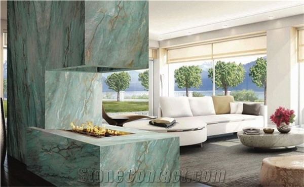 18Mm Polished Niagara Green Quartzite Tiles