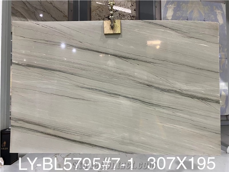 18MM Polished Silver Shadow Quartzite Slab Tiles