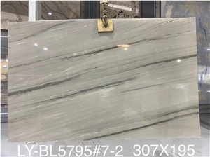 18MM Polished Silver Shadow Quartzite Slab Tiles