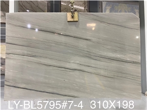 18MM Polished Silver Shadow Quartzite Slab Tiles