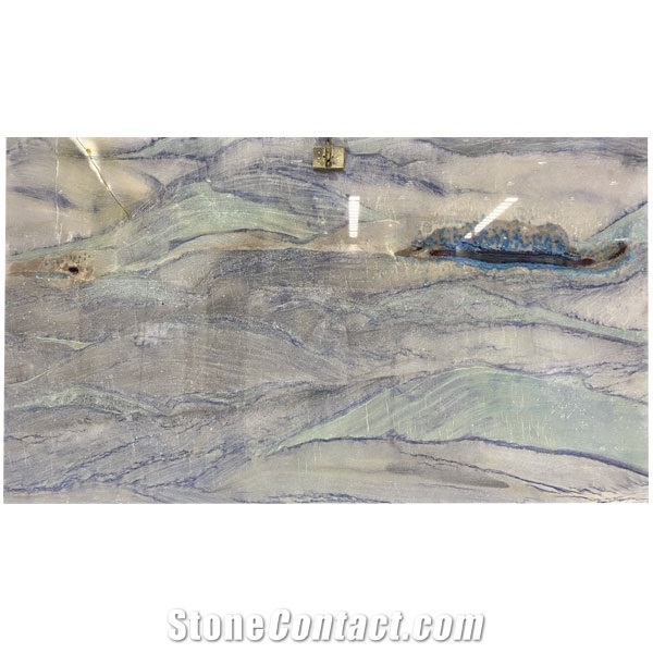 Polished Natural Blue Quartzite Azul Imperial Quartzite