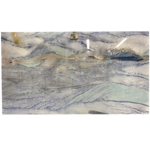 Polished Natural Blue Quartzite Azul Imperial Quartzite